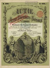 Actien Bauverein Passage 1912 Grand Hotel Kaiser Berlin Ludwig Burger Thaler TOP