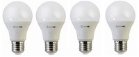 4X Lightme Led Lampe Birne 9,5W = 60W Warmweiß Matt 810Lm Eek:F (Spektrum A-G)