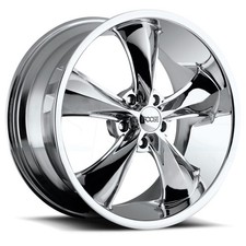 18x8 Foose F105 Legend 5x4.755x120.65 1 Chrome Wheels Rims Set4 72.56