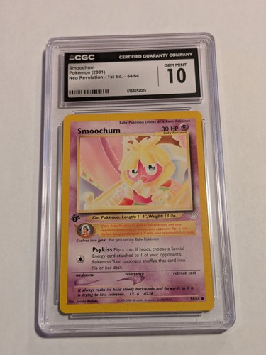 Smoochum (1st Edition) graded CGC 10 for sale on eBay