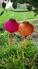 CHINESE Silk lanterns for indoor and outdoor use, small 16cm size various