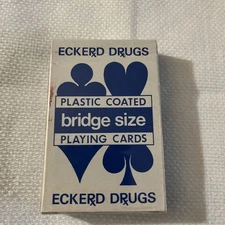 Vintage ECKERD DRUGS Bridge Size Playing Cards Sealed NOS