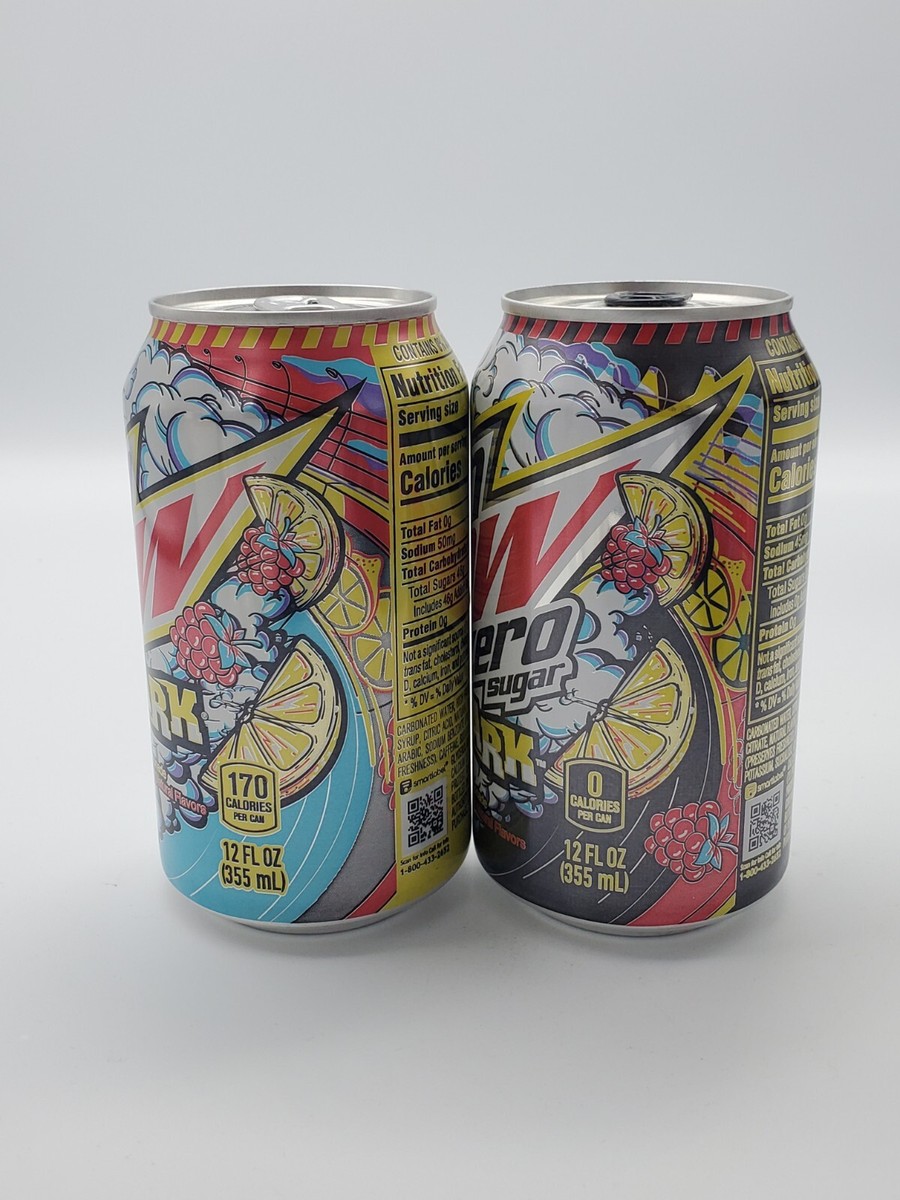 2023 FULL Mtn Dew SPARK & Zero Sugar 12oz Cans Raspberry Lemonade