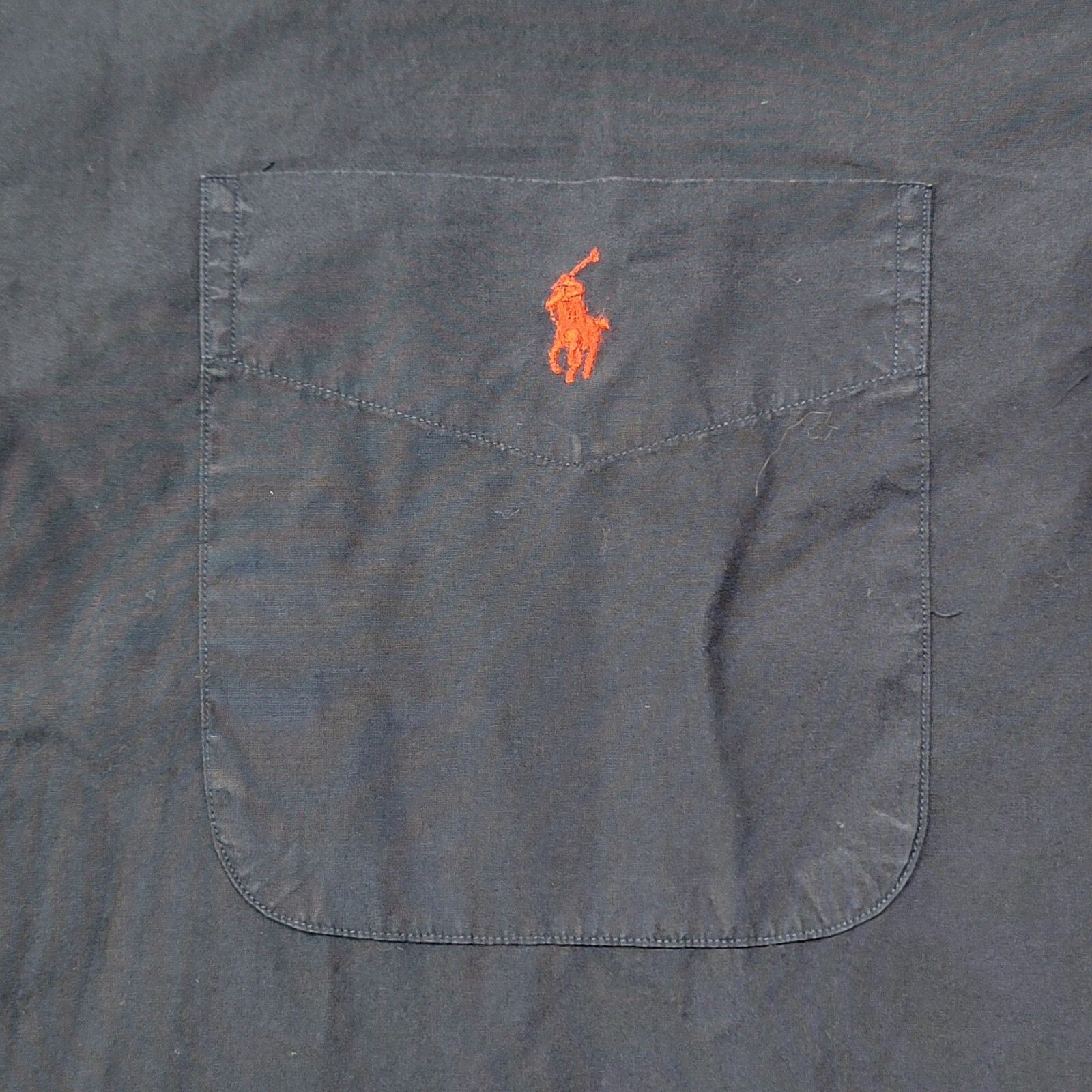 Polo Ralph Lauren camicia uomo grande blu navy bottoni petto tasca pony casual