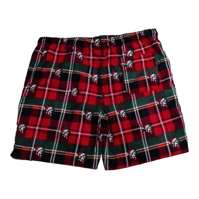 Bucees Plaid Flannel PJ Pajama Sleep Lounge Wear Shorts