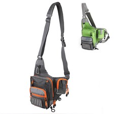 Waterproof Fly Fishing Waist Pack 23 21 8.5cm One Shoulder Fishing Sling Pack