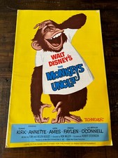 The Monkey's Uncle Disney Press Book Movie exhibitor's campaign vintage kit