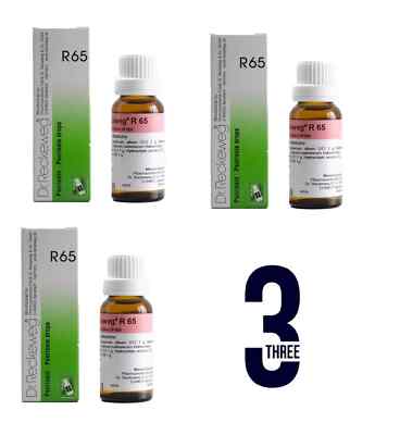 3xDr. Reckeweg R65 Skin Support Drops 22ml | Scaling, Redness Relief Free Ship