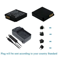 LB-080 Battery or Charger for KODAK PIXPRO SP1 SP360 ORBIT360 4KVR360 Action Cam