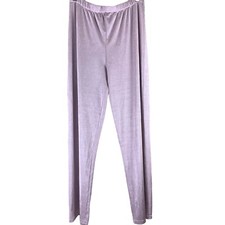 Vintage Pants Size XL Loungewear Light Pink Purple Nylon Stretch Jostar