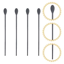 2 Pairs Silicone Stirring Spoon Double End Spoon Bar Stirring Rod Chopsticks