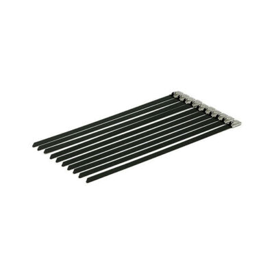 Pro-Tec Auspuffband Schellen 20cm lang, Schwarz, 10 Stück, für Harley-Davidson