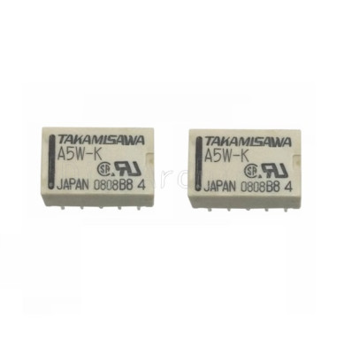 2PCS A5W A5W-K RELAIS TAKAMISAWA RELAY 2X 5V DIP-10 UM AUDIO SIGNAL