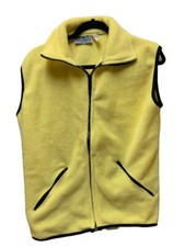 Vintage World Famous Sports Mens YELLOW Vest Outdoors USA MADE SIZE SMALL