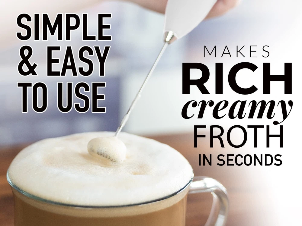 Milk Frother for Coffee Complete Set Coffee Gift With Upgraded Ultra Stand - ...