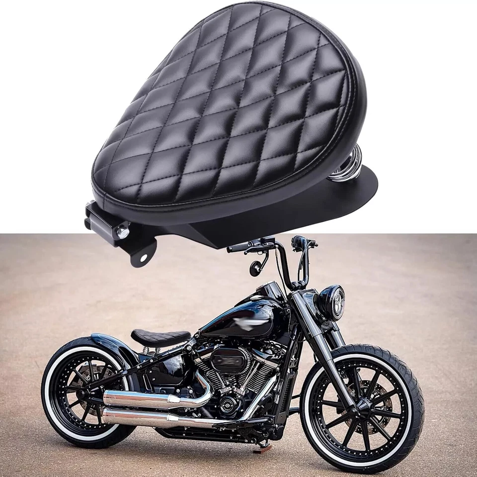 For Yamaha V Star 250 650 950 1100 1300 Bobber Motorcycle 3'' Spring Solo Seat U - Imagem 4 de 4
