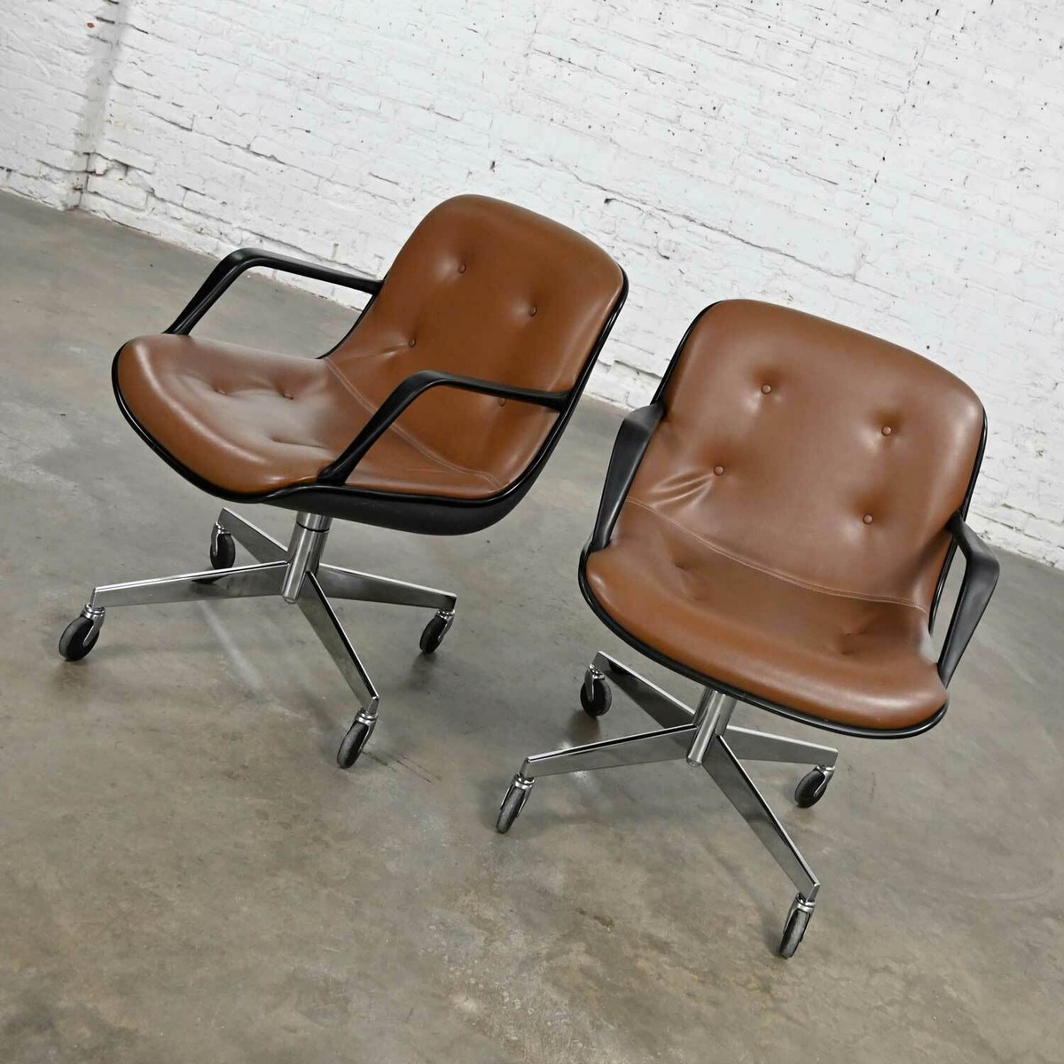 Brown Steelcase Pollock Chair Vintage Steelcase Pollock Style