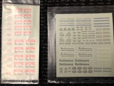 BBR F1 NOS 1/24 /1/43 decal set Rothmans / Mild 7 very high quality decal