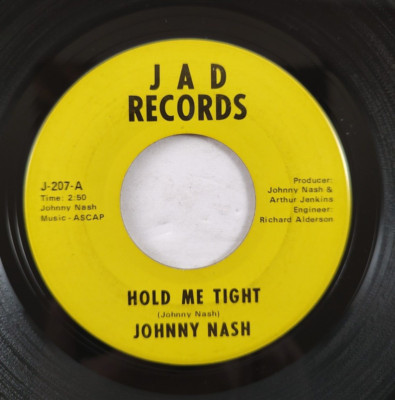 Johnny Nash   Hold Me Tight / Cupid ~ JAD Records Reggae 45 Single 1968