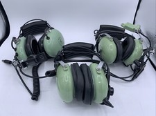 David Clark H10-30 (2) &amp; H10-40 Pilot Aviation Headset Headphones Dual Plug