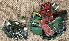 11 lbs Lot Computer Memory, pinned CPU's GPU, Hd board For Scrap Gold Recovery