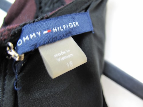 Tommy Hilfiger burgundy dress womens size 18 - Picture 7 of 8