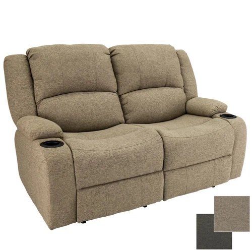 Charles 58" Cloth Powered Double Wall Hugger Recliner Sofa Couch RV Furniture