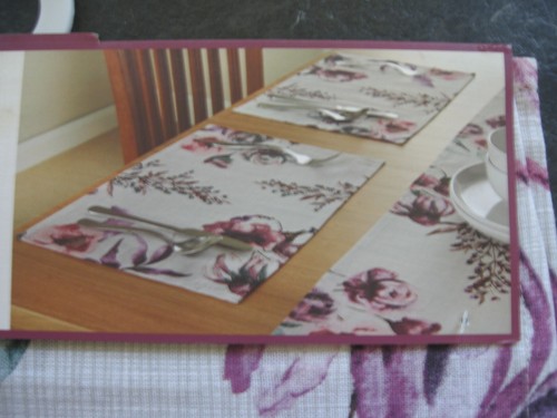 Purple Floral Placemats and Table Runners Decorative Fabric Dining Table Mats - Picture 14 of 15
