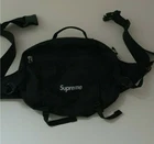 Sac bandoulière/taille noir SS16 Supreme tissu Cordura 
