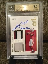 2019 Encased Kyler Murray Gold Dual 3 Color Patch Auto/10 BGS 9.5 GEM MINT W/10 