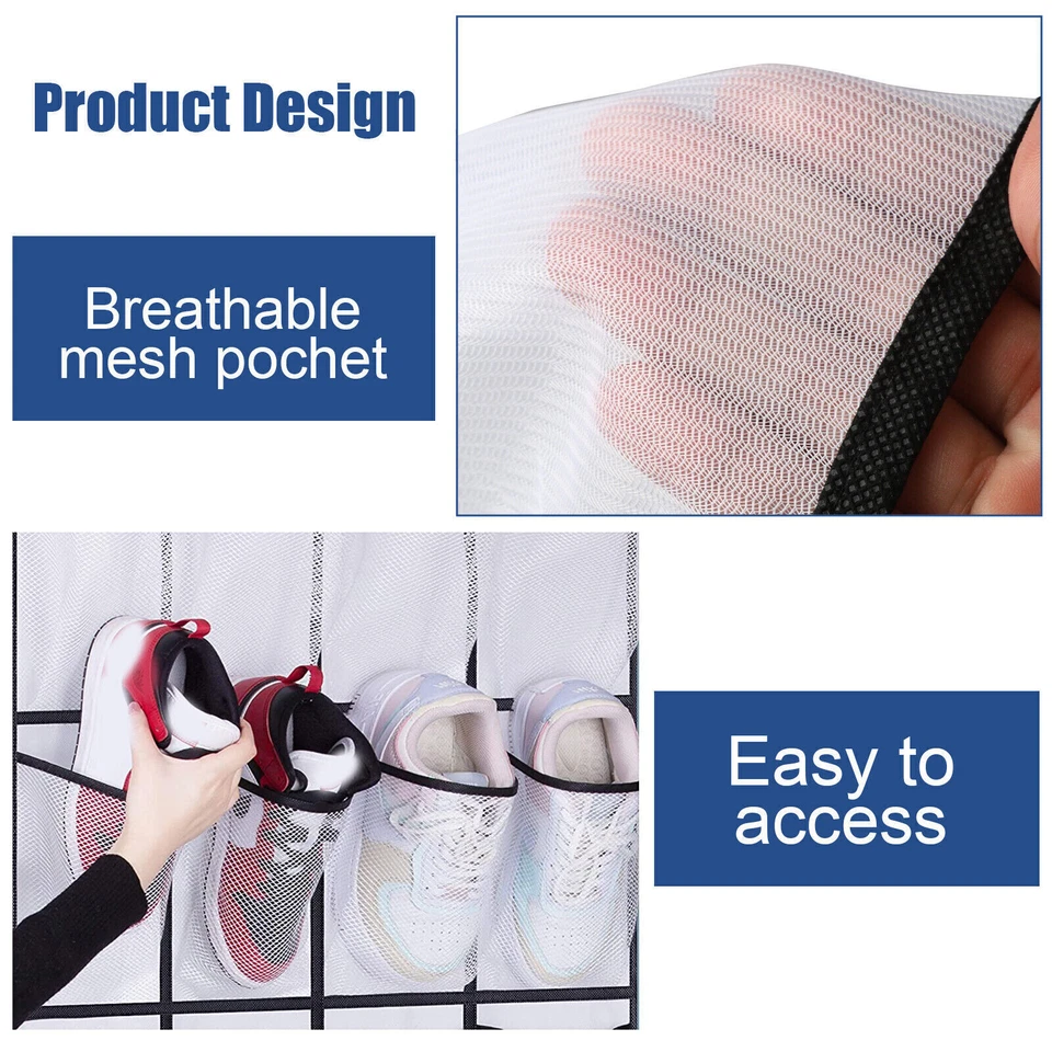 28 наддверных органайзеров для обуви стойка подвесной держатель вешалка сумка шкаф - Изображение 4 из 4