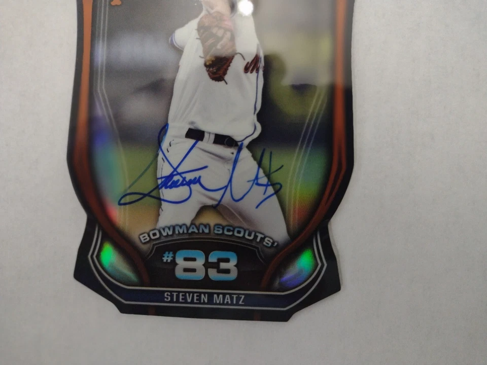 Autógrafo Steven Matz (ADN) 2015 Bowman Scouts #BTP-83 (49/99) RC Foto 2 de 4