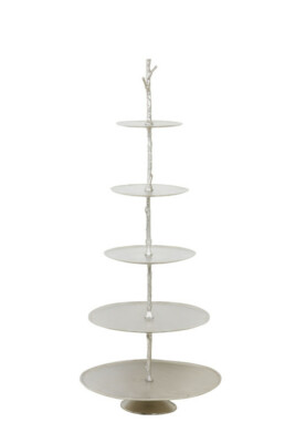 XXL Riesige Boden Etagere 150 cm Höhe vernickelt Silber Hochzeit Präsentation