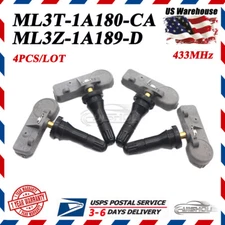 4PCS New ML3T-1A180-CA TPMS TIRE PRESSURE SENSORS For Ford Lincoln ML3Z-1A189-D