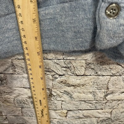 Vintage 80s 90s JCPenney The Fox Logo Light Blue Cardigan Sweater