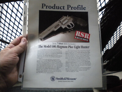 S&W Product Profile M686 Light Hunter 357 Mag 7-Shot , RSR Exclusive, Info Sheet