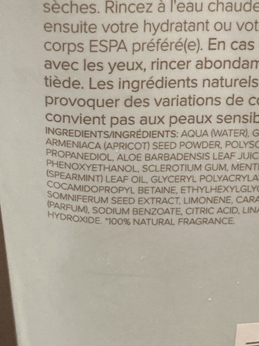 Esmalte corporal exfoliante Espa Natural Beauty *NUEVO* 3,3 oz/m - Imagen 5 de 8