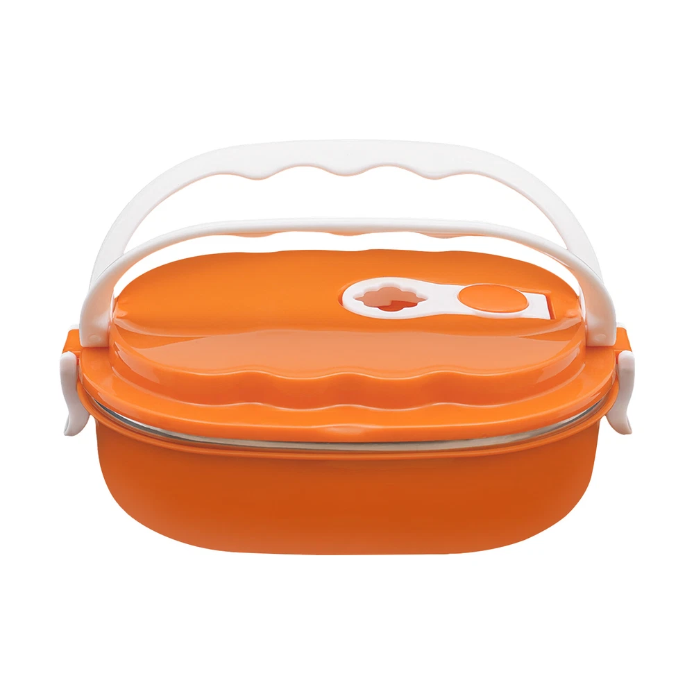 Lunch Box 0.9L/30.4oz Warmer Bento Box Portable Food Container Stainless Steel