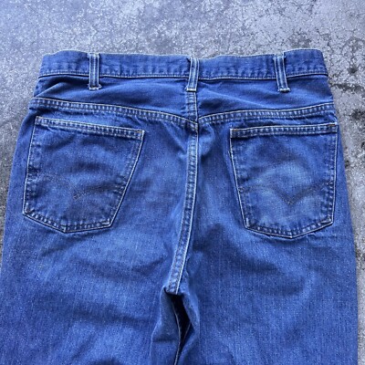 Vintage 70s Levi 517 Denim Blue Bootcut Mens Actual Size 34x31 USA