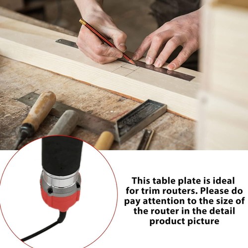 Router Table Insert Plate Aluminum Electric Wood Milling Flip Board Miter Guide - Picture 3 of 11