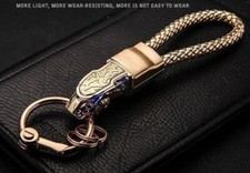 Gold Alloy Metal Car Key Chain for Jaguar XF XJ XK F-TYPE F-PACE XJL XE