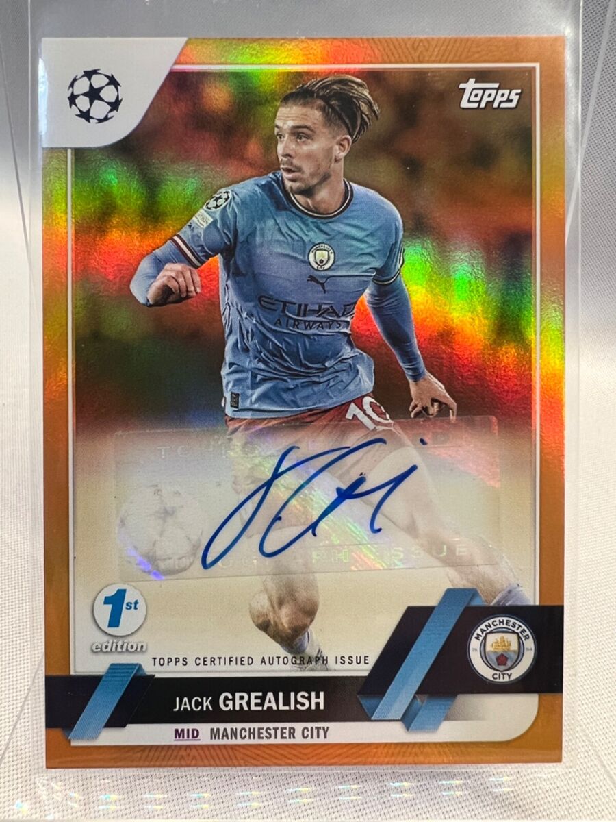 Topps 2022/23 UEFA Club 1st Edition, Jack Grealish Orange Topps 2022/23 UEFA Club 1st Edition, Jack Grealish Orange