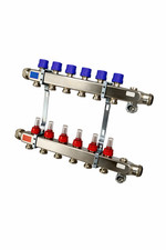 MFL Verteiler Edelstahl 1" Typ Durchflussmengenmesser lang 5 Kreise (355 mm)