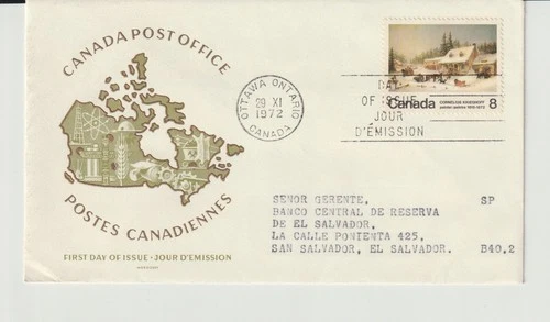 CANADA, 1972 Krieghoff, painting   FDC / 2401