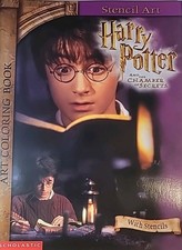 Libro da colorare vintage Harry Potter Camera dei Segreti stencil arte 2002 vedi foto