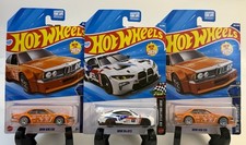 Hot Wheels Lot of 3 BMW 635 CSi  BMW M4 GT3 1:64 Diecast W/Case