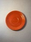 1936 Vintage RED ORANGE FIESTA PLATE RADIOACTIVE RED GLAZE PLATE SAUCER 6 INCHES