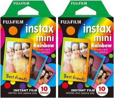 Fuji Instax Mini Rainbow Colors Sofortbildfilm für Fujifilm Instax Mini Kamera,