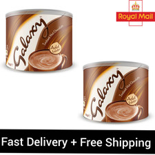 Galaxy Hot Chocolate Drink Powder 2 x 1kg Tins Creamy Instant Drinking Chocolate