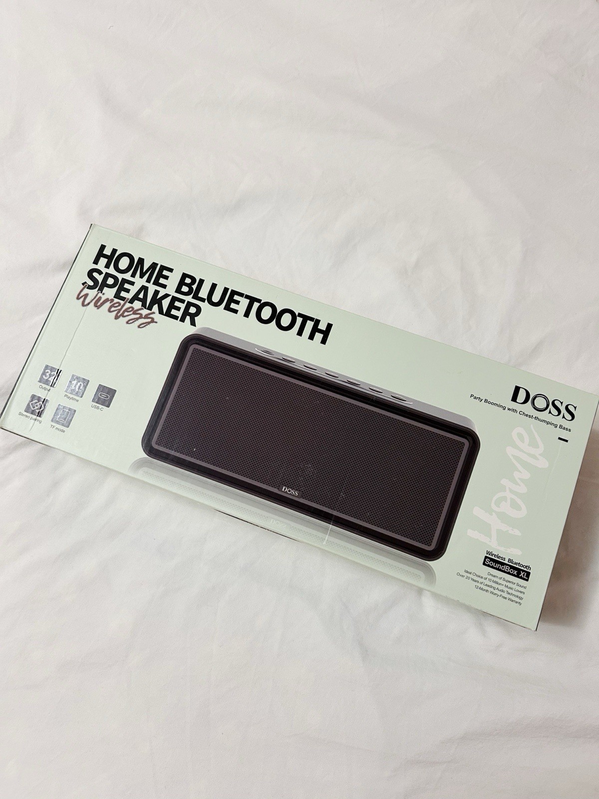 DOSS SoundBox XL 32W Portable Bluetooth Speaker - Black